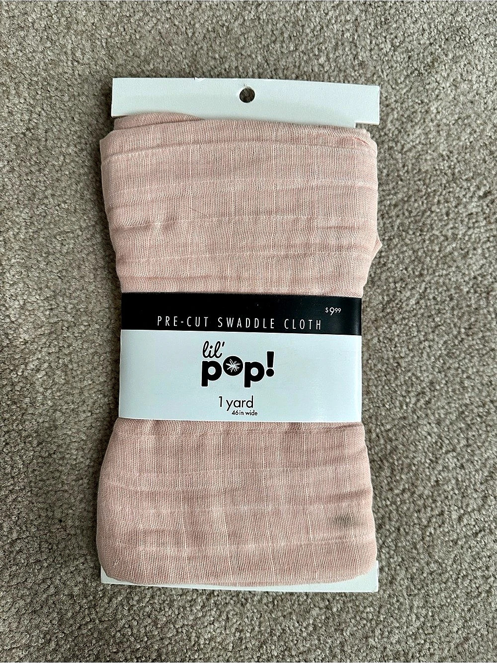 lil' pop! Pre-Cut Swaddle Cloth! Pink